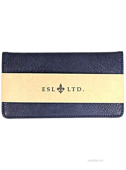 Snaptotes Leatherlike Checkbook Cover for Duplicate Side Tear Checks with Pen Loop for Men and Women