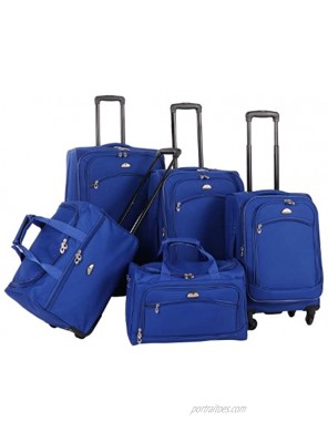 American Flyer Luggage South West Collection 5 Piece Spinner Set Cobalt Blue One Size