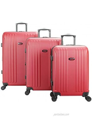 American Flyer unisex-adult luggage only Moraga 3-Piece Hardside Spinner Set Red