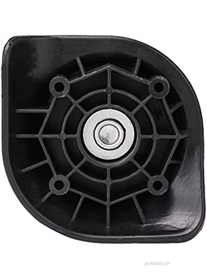 Black Swivel Luggage Suitcase Caster Wheels Suitcase Weels Replacement Set of 2 W003 3.74x3.58x1.92Inch