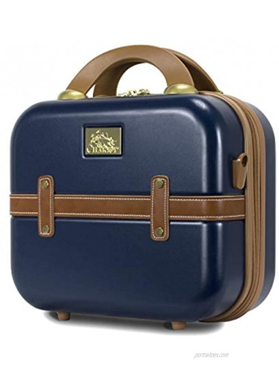 Chariot Gatsby 2-Piece Hardside Carry-On Spinner Luggage Set Navy Tote 20-Inch