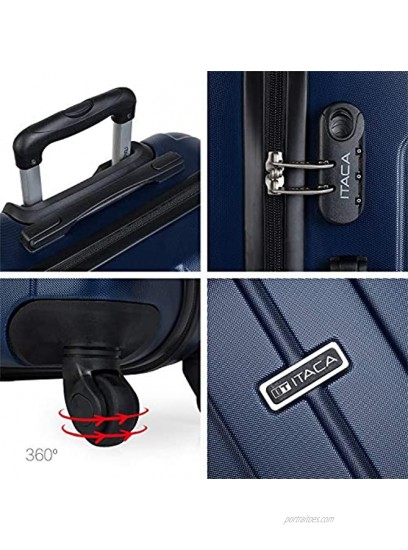 Itaca Havel Luggage Set 73 centimeters 200 Blue Marino