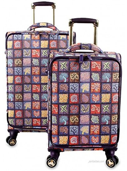 J World New York Bella Collaboration 2-Piece Luggage Set Seasons One Size