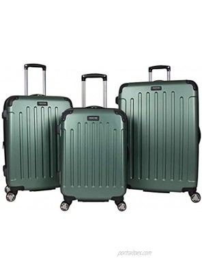 Kenneth Cole Reaction Renegade 3-Piece Lightweight Hardside Expandable 8-Wheel Spinner Travel Luggage Set Cilantro 20" 24" 28"