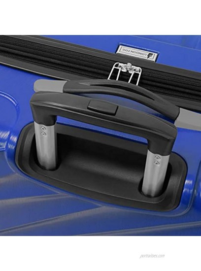 LONDON FOG Hardside Spinner Luggage Cobalt 3 Piece Set