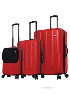 Mia Toro Furbo Smart Italy Hardside Spinner 3 Piece Set Luggage Red One Size