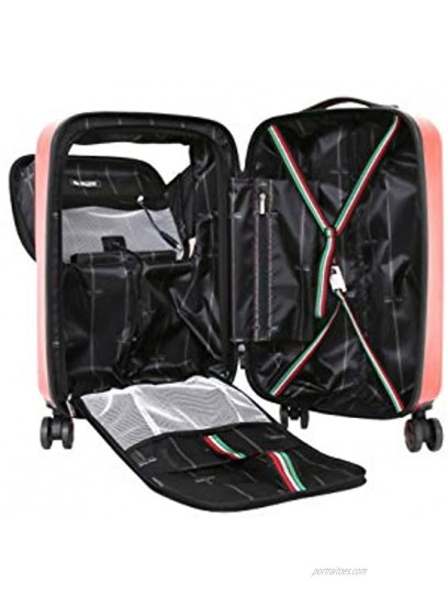 Mia Toro Furbo Smart Italy Hardside Spinner Luggage 3pc Set Black One Size