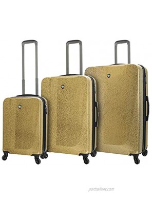 Mia Toro Italy Caglio Hardside Spinner Luggage 3 Piece Set Gold One Size
