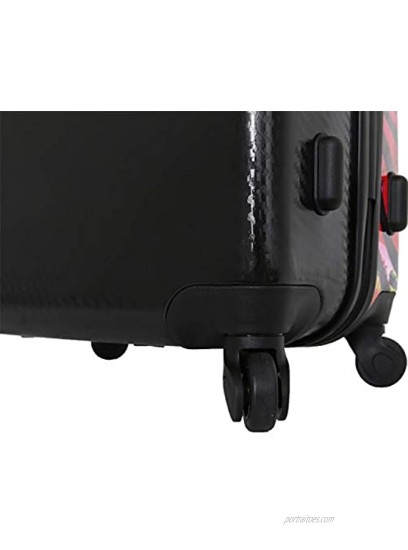 Mia Toro Italy Duaiv Hardside Spinner Luggage 3 Piece Set,zebre Zebra One Size