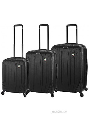 Mia Toro Italy Ferro Hard Side 3 Piece Spinner Luggage Champagne One Size