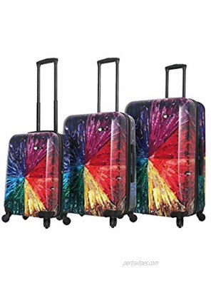 Mia Toro Italy Jennifer L. Schmidt Hardside Spinner Luggage 3pc Set,color Wheel One Size