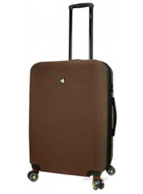 Mia Toro Italy Lumina Hardside Spinner Luggage 3 Piece Set Coffee One Size