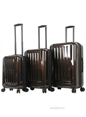 Mia Toro Mia Tor Italy Fonte Hardside Spinner Luggage 3pc Set Gold One Size