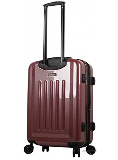 Mia Toro Mia Tor Italy Fonte Hardside Spinner Luggage 3pc Set Red One Size