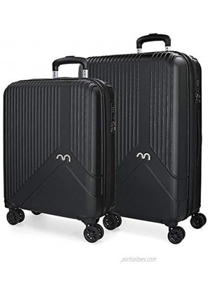 MOVOM Set of 2 suitcases Black 67 centimeters