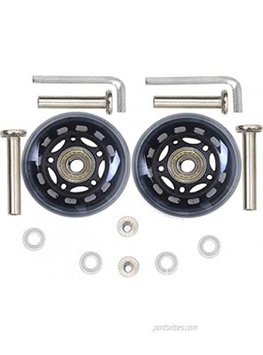 ORO 1 Pair Luggage Wheels Replacement 45 50 54 60 64 68 70 72 75 80 84 87 90mm Case Wheels with 8mm0.31" Bearings Wheels for Suitcase and Inline Outdoor Skate and Caster Board