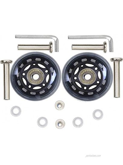ORO 1 Pair Luggage Wheels Replacement 45 50 54 60 64 68 70 72 75 80 84 87 90mm Case Wheels with 8mm0.31 Bearings Wheels for Suitcase and Inline Outdoor Skate and Caster Board
