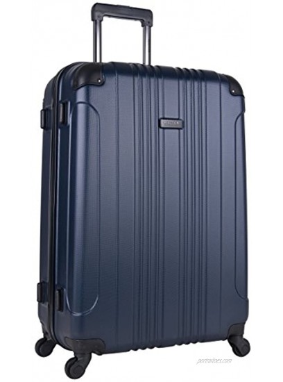 REACTION KENNETH COLE Out Of Bounds Luggage Collection Lightweight Durable Hardside 4-Wheel Spinner Travel Suitcase Bags Navy 3-Piece Set 20 24 & 28