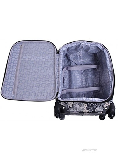 Rosetti Lighten Up Luggage Set 4 Piece Expandable Softside Suitcase With Spinner Wheels Petal Works