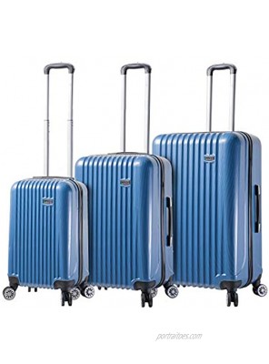 Viaggi Mia Italy Lucca Hardside Spinner 3pc Set Luggage Blue One Size