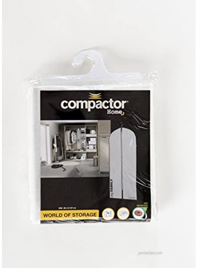 Compactor Polypropylene My Family Garment Bag White Grey Large
