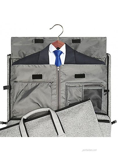 Convertible Garment Bag with Shoulder Strap Modoker Carry on Garment Duffel Bag for Men Women 2 in 1 Hanging Suitcase Suit Travel Bags
