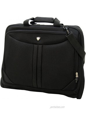 Olympia Luggage Deluxe Garment Bag Black One Size