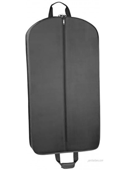 WallyBags Lightweight Durable Garment Bag for Travel and Storage Black 40-inch