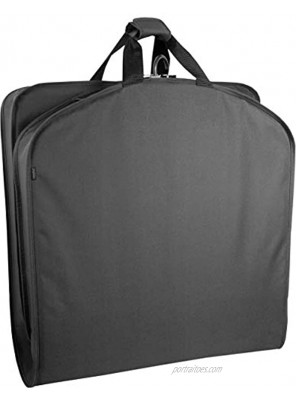 WallyBags Lightweight Durable Garment Bag for Travel and Storage Black 40-inch