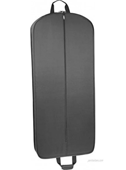 WallyBags Travel Garment Bag with Pockets Black 52-inch