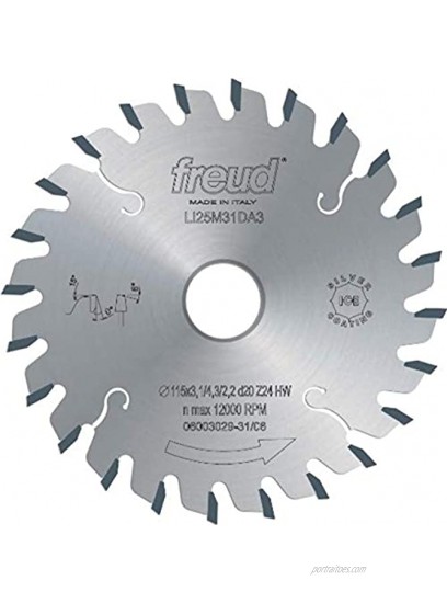Freud LI25M43PL3 200mm 36 Tooth Carbide Tipped Conical Scoring Blade for Scoring The Coating on Double-Sided Laminate Panels