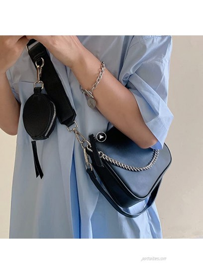 AMHDV Women Multipurpose Crossbody Bags Small Shoulder Bag Fashion 3 in 1 Zip Handbags with Coin Purse