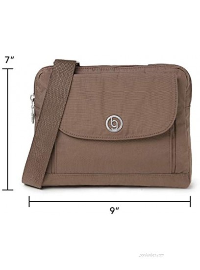 Baggallini Chicago Crossbody Bag – Lightweight Water-Resistant Adjustable Strap and RFID