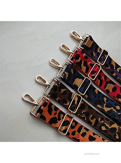 Beacone Wide Leopard Purse Strap Replacement Adjustable Crossbody Shoulder Bag Handbag Strap Belt