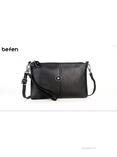 Befen Leather Wristlet Clutch Wallet Purses Small Crossbody Bags for Women