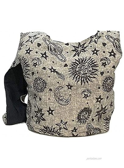 Celestial Cross Body Shoulder Bag Purse in Gray by Original Collections