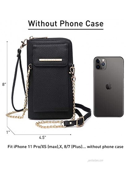Cellphone Wallet Purse Phone Pouch Wristlet Clutch Crossbody Shoulder Bag 12 Slots