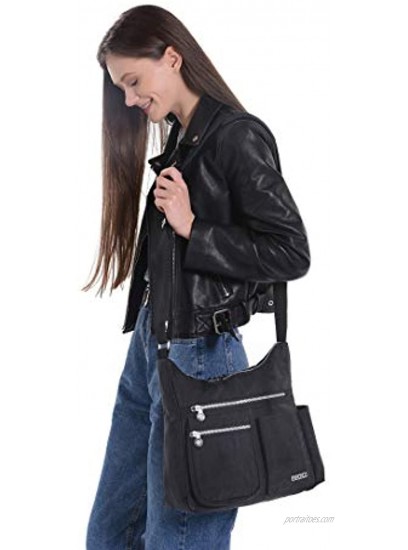 Crossbody Bag with Anti Theft RFID Pocket Women Lightweight Water-Resistant Purse