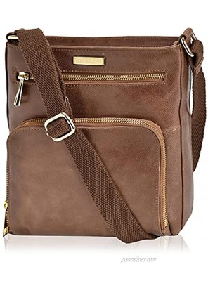 Crossbody Bags for Women Real Leather Small Vintage Adjustable Shoulder Bag