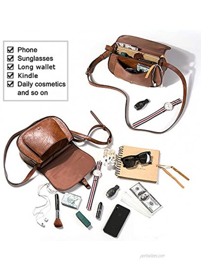 Crossbody Bags for Women Small Over the Shoulder Saddle Purses and Boho Cross body Handbags,Vegan Leather