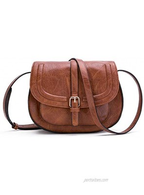Crossbody Bags for Women Small Over the Shoulder Saddle Purses and Boho Cross body Handbags,Vegan Leather