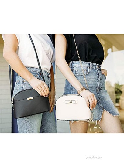 EMPERIA Small Cute Faux Leather Dome Series Crossbody Bags Shoulder Bag Purse Handbags for Women