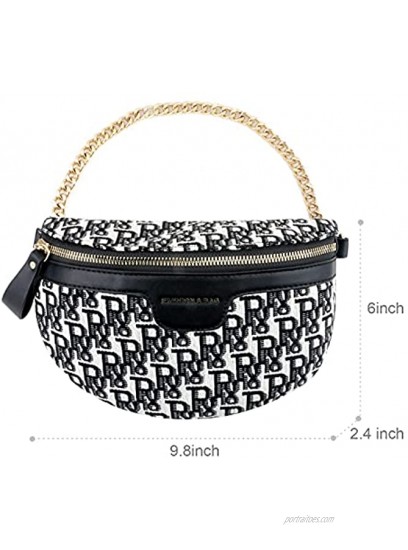 Fashion Crossbody Bag For Women Can Switch At Will Casual Chest Bag And Waist Bag Trendy Shoulder Bag For Women,This Crossbody Handbag Is Also Makes A Great Gift For Yourself.Black