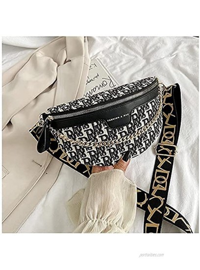 Fashion Crossbody Bag For Women Can Switch At Will Casual Chest Bag And Waist Bag Trendy Shoulder Bag For Women,This Crossbody Handbag Is Also Makes A Great Gift For Yourself.Black