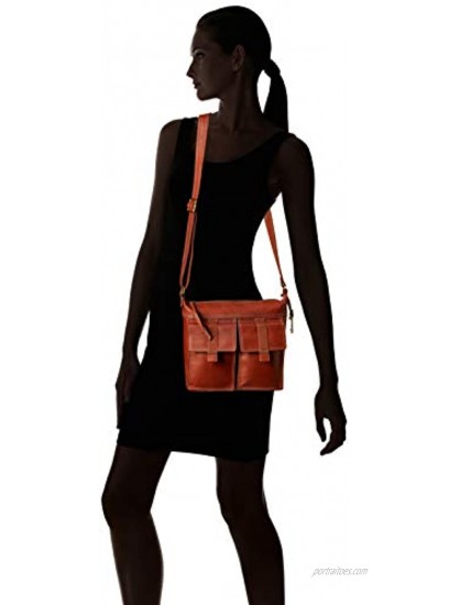 Fossil Women's Cargo Leather Crossbody Purse Handbag