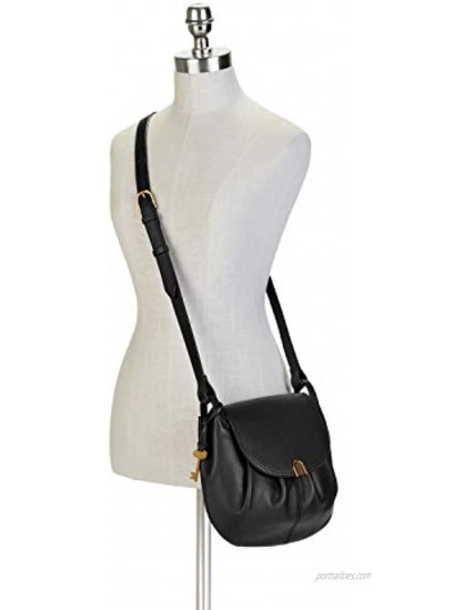Fossil Women's Gigi Leather Flap Crossbody Purse Handbag