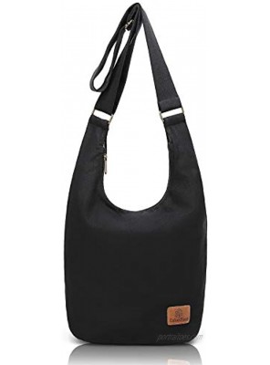 Hippie Crossbody Bag Top Zip Large Size Canvas Sling Bag Jacquard cloth Hobo Handmade Bags