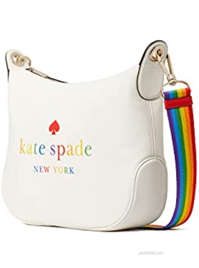 Kate Spade Pride Rainbow Leather Crossbody Bag Purse Handbag White Dove
