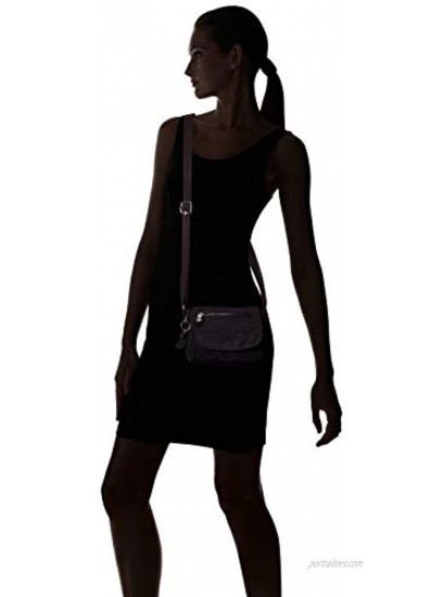 Kipling Women’s Sabian Mini Crossbody Lightweight Everyday Purse Nylon Shoulder Bag Black Noir