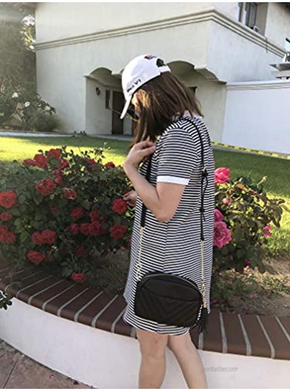 Lola Mae Quilted Crossbody Bag Trendy Design Shoulder Purse